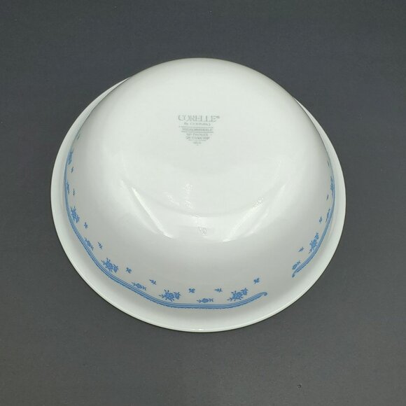 Corelle Morning Blue Vegetable Serving Bowl Corning Blue Flowers Serving Bowl - Picture 4 of 7
